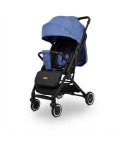 Nurtur Bravo Travel Stroller - Compact Foldable Baby Pushchair, 5-Point Harness, Reclining Seat, 0-36 months|Blue 