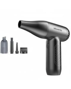 Moxedo Turbo Air Duster & Vacuum Cleaner with 8000Pa Suction Power, Cordless Design & Portable Cleaning | Black - MX-VAD013