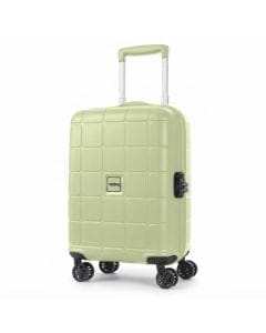 American Tourister Hundo Cabin Suitcase 55cm, 20 Inch Hard Shell Carry-On, 4 Spinner Wheels Frozen Matcha