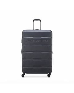 Delsey Securitech Citadel Expandable 82cm Cabin Trolley Luggage - Hard Shell, ABS-Polycarbonate Blend, Securitech Anti-Theft Zipper | Anthracite