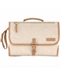 Skip Hop Pronto Signature Changing Station, Super Easy To Unfold With One Hand, Integrated Translucent Wipes Case - Beige Swirl Dot