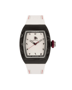 Overdrive D2 Edition D2-DFC-ABW Watch, 40mm Carbon Fiber Case, Swiss Ronda 763H3 Quartz Movement, K1 Mineral Glass, Rubber Strap, 50m Water Resistant 