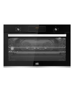 Simfer 90cm Built-In Electric Oven, 105L Capacity, 8 Cooking Functions, 3D Cooking, Tempered Glass Panel | Black - SMFELC90D