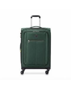 Delsey Pin Up 6 Expandable 69cm Softside Spinner Suitcase - 4-Wheel Trolley with TSA, Polyester, TSA Lock | Green