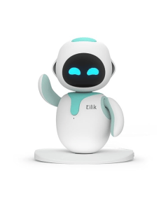 Eilik Desktop Companion Robot, Interactive AI Emotional Robot Toy, Touch Responsive, App Connected, Rechargeable Smart Desk Pet - Blue