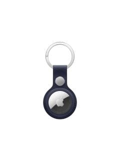 Apple AirTag FineWoven Key Ring, Durable Micro-Twill Fabric with Suede-Like Feel, Stainless Steel Key Ring, Secure AirTag Holder | Navy - MKG34ZM/A