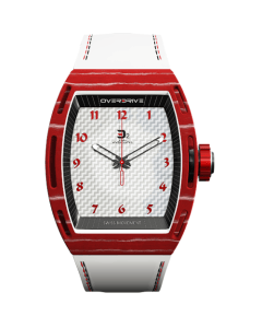 Overdrive D2 Edition D2-DFC-ERW Watch, 40mm Carbon Fiber Case, Swiss Ronda 763H3 Quartz Movement, K1 Mineral Glass, Rubber Strap, 50m Water Resistant