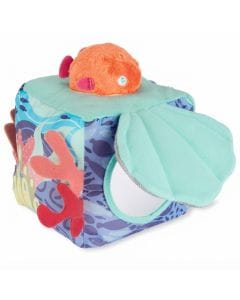Skip Hop Seascape Soft Activity Cube, Baby Mirror Under Soft Shell, Textured Fish Teether And Multicolour Rings - Multicolour