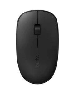 Rapoo Silent Wireless Optical Mouse Multi-Mode BT+2.4GHz, 1300 DPI, Ergonomic, Noise-Free | M200 | Black 