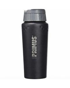 Primus TrailBreak Vacuum Mug 0.35L, Black, P737902, Durable Stainless Steel Travel Mug with Click-Close Lid