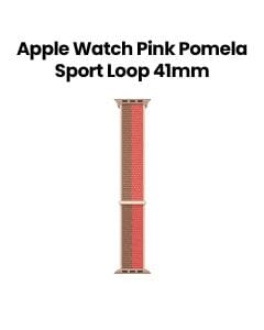 Apple Watch Sport Loop 41mm, Durable And Strong, Designed For Active Wear, Easy To Swap, Regular - Pink Pomelo/Tan - ML2P3ZM/A