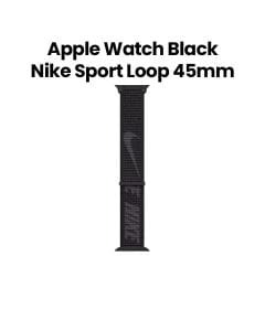 Apple Watch Sport Loop 45mm, Soft, Breathable And Lightweight, Regular - Black Nike - ML343ZM/A