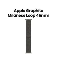 Apple Watch Milanese Loop 45mm, Magnetic Adjustable Closure, Comfortable Fit, Elegant Stainless Steel Mesh - Graphite - ML773ZM/A