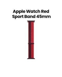 Apple Watch Sport Loop 45mm, Soft, Breathable And Lightweight, Regular - (Product) Red - ML8G3ZM/A