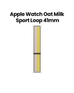 Apple Watch Sport Loop 41mm, Soft, Breathable And Lightweight, Regular - Oat Milk/Lemon Zest - MN5L3ZM/A