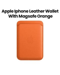 Apple iPhone Leather Wallet With MagSafe, Designed With Both Style And Function, Supports Up To 3 Card - Orange - MPPY3ZM/A