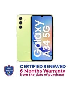 Samsung Galaxy A34 5G 8GB+128GB Smartphone | Awesome Lime | SMA346ELGCMEA