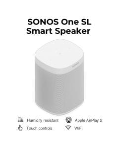 Sonos One SL Wireless Bookshelf Smart Speaker - White | ONESLUK1