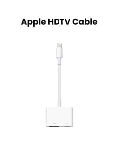 Apple A1438 Lightning Digital AV Adapter, HDMI Connectivity, 1080p HD Video & Audio Output, Lightning Connector | White - MD826