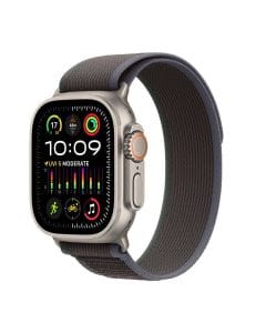 Apple Watch Ultra 2 GPS + Cellular, 49mm Titanium Case with Blue/Black Trail Loop - M/L