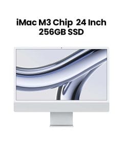 Apple 24-Inch iMac : Retina 4.5K Display, M3 Chip,8-Core CPU, 8-Core GPU,256GB SSD - Silver | MQR93AB/A