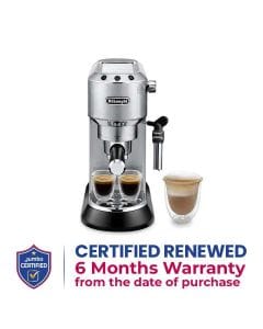 DeLonghi Dedica Style Pump Espresso Machine - Silver | EC685.M