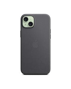 Apple iPhone 15 Plus Finewoven Case with MagSafe- Black 