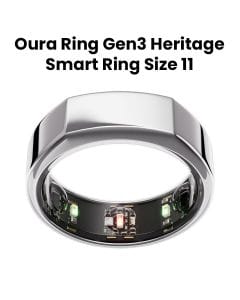 Oura Ring Gen3 Heritage Smart Ring - 11 - Silver