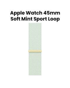 Apple Watch Sport Loop Band 45mm, Designed With Soft, Breathable Material And An Adjustable Fit - Soft Mint - MW4Q3ZM/A (Display Unit)