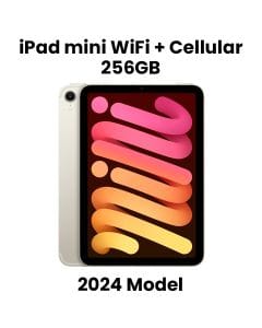 Apple iPad Mini Wi-Fi + Cellular 256GB - Starlight |MXPX3AB/A