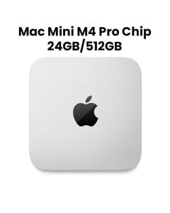 Apple Mac Mini: Apple M4 Pro chip with 12-core CPU and 16-core GPU, 24GB, 512GB SSD |MCX44AB/A