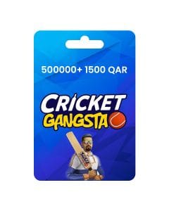Cricket Gangsta Coin Pack 500000 + Gem Pack 1500 QAT