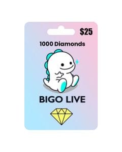 Bigo Live 1000 Diamonds - $25