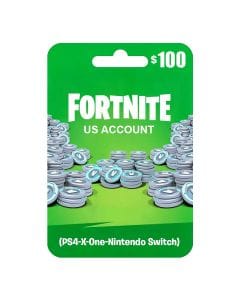 Fortnite $100 - US Account (PS4-X-One-Nintendo Switch)