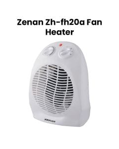 Zenan Fan Heater, 2 Heating Settings, Adjustable Thermostat Control, Overheating Protection - White - ZH-FH20A (Open Piece - A Grade)