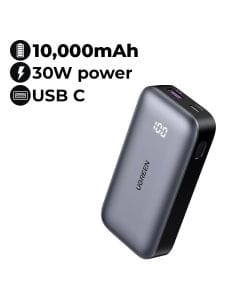 UGREEN 10000mAh Two-Way Fast Charging Power Bank | Grey | UG-PB-PB502-10000C-30W-GRY