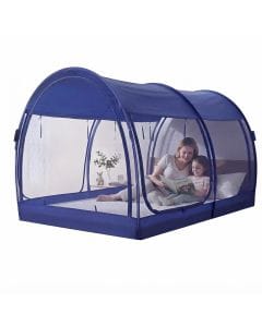 Pop-Up Bed Tent for Twin Bed, Breathable Indoor Privacy Canopy Shelter for Kids, Easy Setup Sleeping Tent