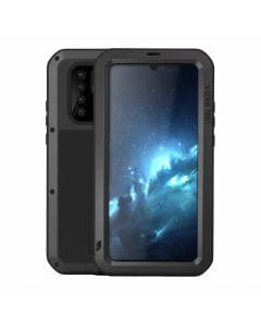 Protective Armor Tank Case for Huawei P30 Pro, Aluminum Metal and Gorilla Glass, Heavy-Duty Military-Grade Shockproof Cover