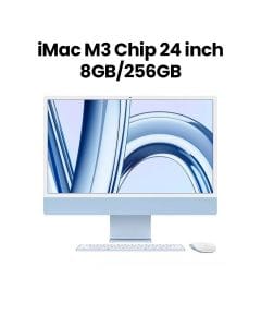 Apple 24-inch iMac Retina 4.5K, M3 Chip (8-core CPU, 8-core GPU), 256GB SSD - Blue