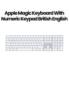 Apple Magic Keyboard with Numeric Keypad British English - Silver (MQ052B/A)