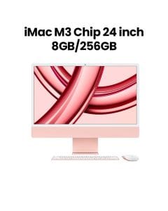 Apple 24-inch iMac with Retina 4.5K Display, M3 Chip 8-core CPU, 8-core GPU, 256GB SSD - Pink | MQRD3AB/A