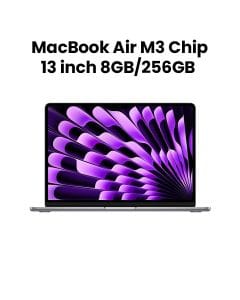 Apple 13" MacBook Air with Apple M3 Chip 8-Core CPU & 8-Core GPU, 8GB RAM, 256GB SSD - Space Gray |MRXN3ZS/A