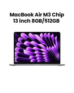 Apple 13" MacBook Air with Apple M3 Chip 8-Core CPU & 10-Core GPU, 8GB RAM, 512GB SSD - Space Gray |MRXP3ZS/A