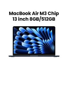 Apple 13-inch MacBook Air with Apple M3 Chip, 8-Core CPU, 10-Core GPU, 8GB RAM, 512GB SSD - Starlight |MRXW3ZS/A