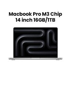 Apple 14-inch MacBook Pro with M3 Chip, 8-Core CPU & 10-Core GPU, 16GB RAM, 1TB SSD - Silver |MXE13ZS/A