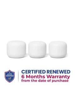 Google AC-1304 WiFi Solution Single WiFi Point Router Replacement for Whole Home Coverage - Pack of 3