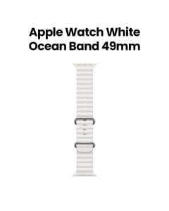 Apple Ocean Band For Apple Watch 49mm, Lightweight And Water-Resistant, Smooth Matte Finish, All-Day Wear - White - MQE93ZM/A