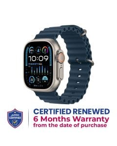 Apple Watch Ultra 2 49mm Titanium Case with Blue Ocean Band - GPS + Cellular