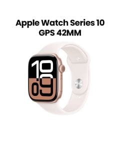 Apple Watch Series 10 GPS 42mm Rose Gold Aluminium Case with Light Blush Sport Band - S/M | MWWH3QA/A