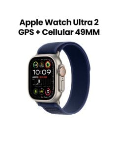 Apple Watch Ultra 2 GPS + Cellular 49mm Natural Titanium Case with Blue Trail Loop - S/M | MX4J3QA/A